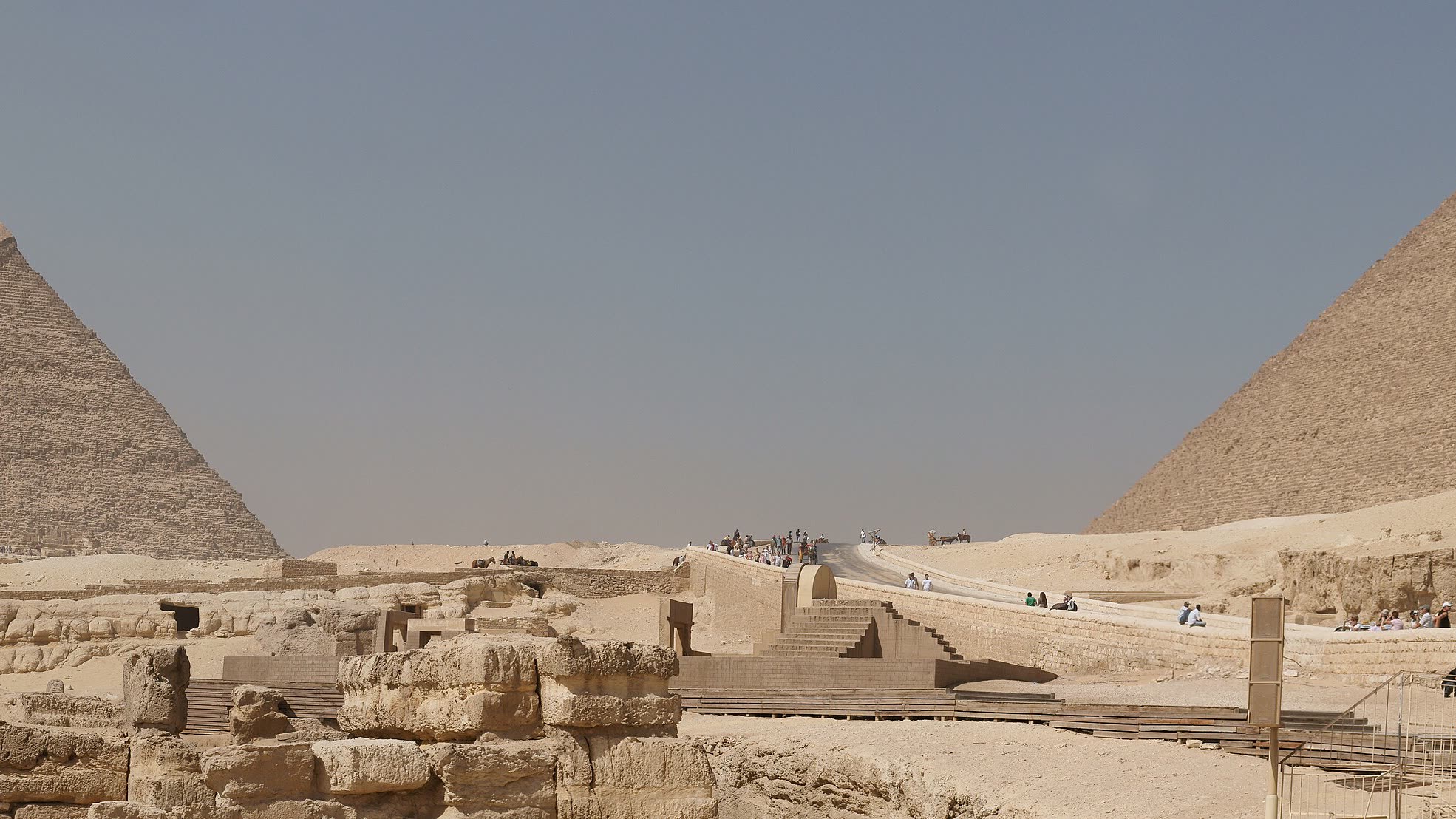 The Sphinx and the pyramids of Giza