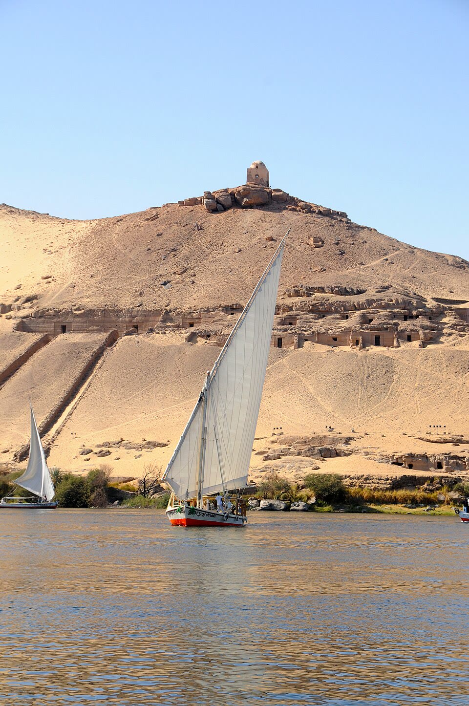 A felucca on the Nile at Aswan