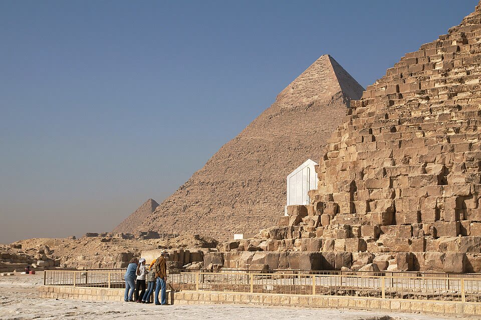 At the Great Pyramid, Giza