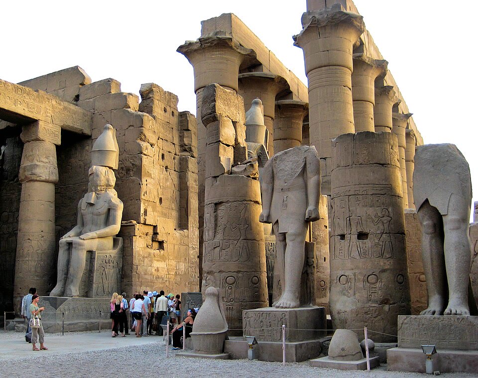 Visitors at Luxor Temple