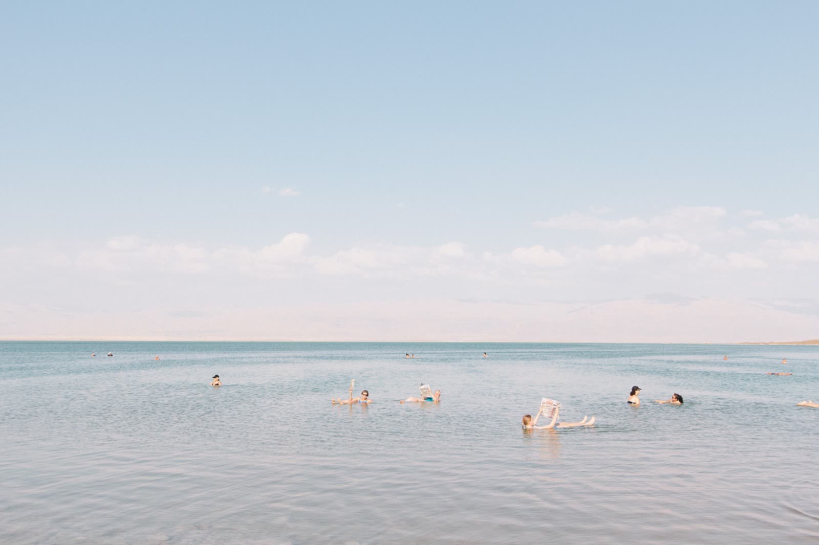Floating, the Dead Sea